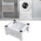 Adjustable Washing Machine Base Frame with Drawer Sturdy Pedestal for Washer and Dryer 62.5 x 54.5 x 32.5 cm Heavy Duty Stand for Washing Machines and Dryers