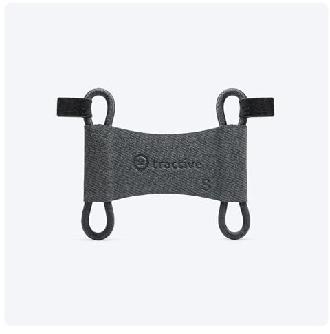 Tractive 2 STK. Textilklammern für Tractive Dog 6 GPS Tracker (Schwarz) - S