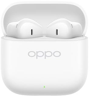 OPPO Enco Buds3 – Auriculares inalámbricos Bluetooth 5.4, 48 h de batería, cancelación de Ruido por IA, diafragma 12,4 mm, IP55, Baja latencia 94 ms, Control táctil, Sonido 3D – Snow White