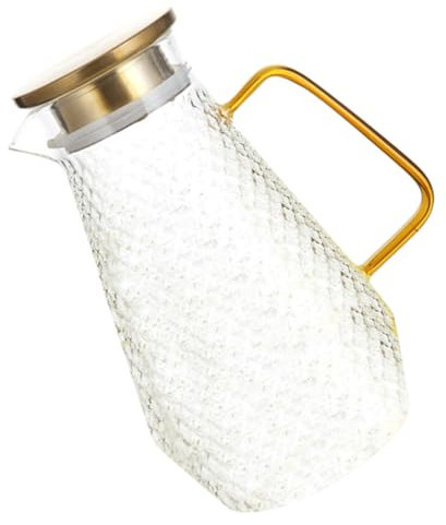 KICHOUSE Bottiglia D'acqua Fredda Brocca Ghiaccio Caraffa Congelatore Bollitore Per Bevande Domestico Bollitore Di Pentola Per Acqua Alto Borosilicato Trasparente