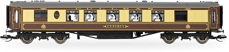 Hornby TT TT4003E Pullman 1st Class Kitchen Cynthia Coaches, Brown/Yellow