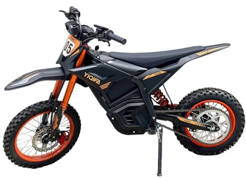 flowgoer YIQIFA Hohe Leistung, hohe Geschwindigkeit, elektrisch Motorrad jugendlich-14 Zoll&12 Zoll Fat Tire Dirt Bike,48V 20.8Ah,Elektro Motorrad Kinder Max 120kg