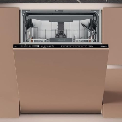 Hotpoint H7IC16M6 UK Fully Integrated Full Size Dishwasher - White Control Panel with Fixed Door Hinge Kit - C Rated