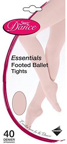 Silky Womens/Ladies Dance Essential Full Foot Tights (1 Pair) (32-36 inch) (Pink)
