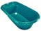 THERMOBABY - Baignoire LUXE - Bain de bébé - Légère - Compacte - De la naissance à 12 mois - Emeraude - Fabriqué en France
