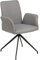 AC Design Furniture Naila Carver Esszimmerstuhl, H: 88 x B: 59 x T: 59 cm, Hellgrau/Schwarz, Stoff/Metall, 1 Stk.