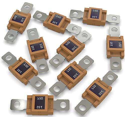 AUPROTEC Mega Hochstromsicherung Schraubsicherung 80A - 500A Auswahl: 150A Ampere rot, 10 Stück