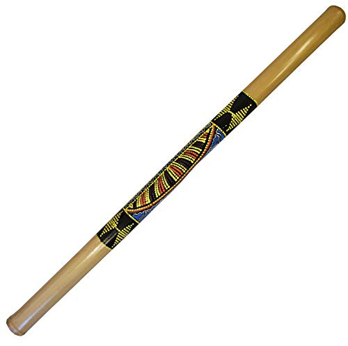Didgeridoo Bambus Holz Aborigini bemalt geschnitzt Instrument fair Gecko Schildkröte Dot Painting (Tribal)