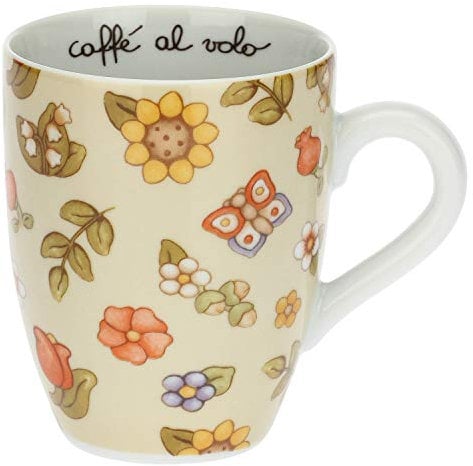 THUN - Porcellana Mug Fiori e Girasoli Country, 300ml