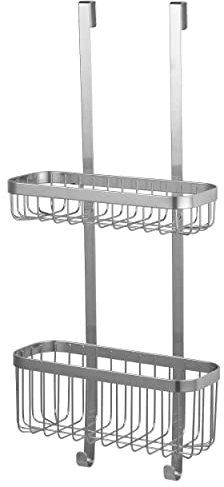 SENSEA - Étagère de Douche/Baignoire NEO à Suspendre - Panier 2 Tablettes - Inox - Gris - Chromé