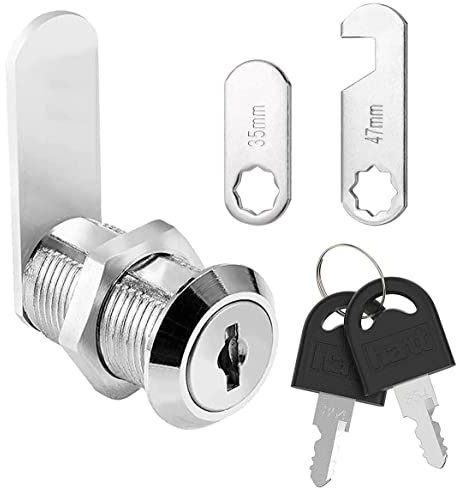 Litensh Cerradura de buzón de seguridad, 20mm cerradura de Palanca de correo, cerradura de leva para cajón de gabinete, cerradura de puerta de caja