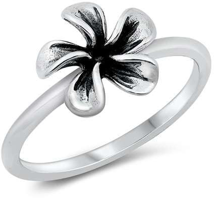 Joyara Sterling Silber 925 Plumeria Ring