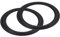 QUARKZMAN Gomma Altoparlante Schiuma Bordo Surround Anelli 12 215mm x 295mm Perforato Subwoofer Anelli Sostituzione Parti per Altoparlante Riparazione o Fai da Te Nero 2pz