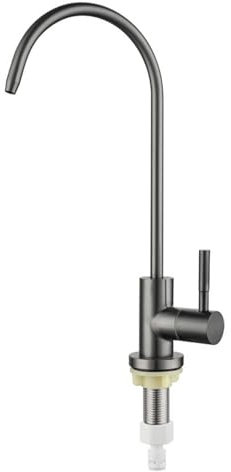 YWJFSA Filter Tap Kitchen Unit Drinking Water Faucet Tap Kitchen Sink Faucets Stainless Steel 1/4,Grey
