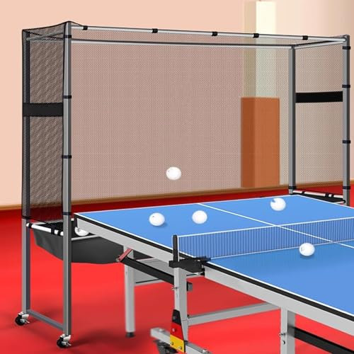 CGCSYZ Rete di Cattura Professionale per Ping Pong, Rete di Cattura per Ping Pong rotolante, campi di Allenamento Raccoglitore di Rete per Palline da Ping Pong, Facile(