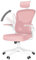 naspaluro Sedia da Ufficio, Sedia Ufficio Ergonomica, Poltrona Ufficio con Poggiatesta e 90° Bracciolo Regolabile, Sedia scrivania Traspirante con Supporto Lombare, Rosa