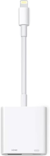 [Certifié Apple MFi] Adaptateur Lightning vers HDMI pour iPhone, Dongle audio AV numérique, câble d'écran de synchronisation 1080p avec port de charge Lightning pour iPhone, iPad vers