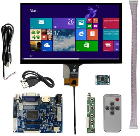 9 pouces DIY 1024x600 LCD écran Drive Control Board numériseur écran tactile écran auxiliaire d'ordinateur portable Raspberry Pi orange Pi