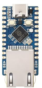 RP2350-ETH Mini Development Board, RP2350 Ethernet Port Module, Dual-core & Dual-Architecture Microcontroller, Compatible with Raspberry Pi Pico HAT, CH9120 TCP/IP, Onboard Flash Memory, GPIO Pins