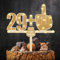 Giftota Lustige Cake Topper 30. Geburtstag Holz mit LED Lichterkette - 30. Geburtstag Deko - Tortendeko 30 Jahre - Kuchen Deko für 30. Jahre Frauen Männer