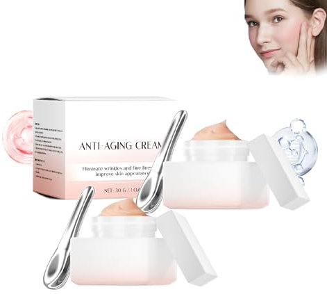 Advanced Hydrating Face Cream with Vitamin C & Rose Oil, Anti-Wrinkle Filler Serum, Anti-Aging, Wrinkle Reducer, Skin Tightening, Nourishes and Plumps Skin, 30g (2)