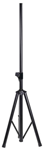 QTX | Heavy Duty Speaker Stand | Adjustable Tripod PA Stand for DJ, Studio, Monitor, Portable & Powered Speakers | 35mm Top Hat Pole | Max Load 60kg | Height 0.95–1.7m