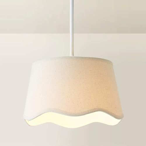ValueLights | Mabel Small Natural Scallop Edge Linen Lamp Shade | Shades, Home Décor & Improvement Essential