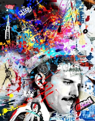 PDSYUCHEN 1000 Teile - Bilder - Gifts - Irregular Puzzle - Queen.Band Color Poster - Personalisierte Heraus for Derungs -Spielzeuge Für Erwachsene - Tz12Kj