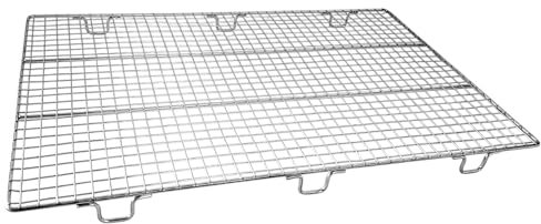 Samuel Groves Extra Large 47x26cm Heavy-Duty Stainless Steel Cooling Rack Baskets, Bake Ware, Kitchen Essentials