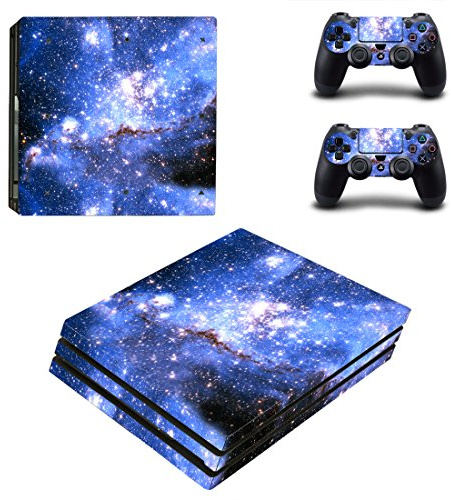 skinown PS4 Pro Skins Aufkleber Vinyls Aufkleber Cover für Sony PS4 Playstation 4 Pro Konsole und Controller Starry ganze Sky