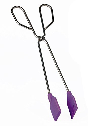 Happy Friends - Tenacillas de Cocina - Acero INOX con Palas de Silicona - 35 cm