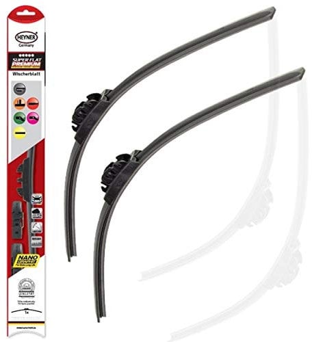 Fits Ford Mondeo 2014-2024 Heyner Germany Aero Flat Windscreen Wiper Blades Replacement Front Set 2828 PT HSF2828PT