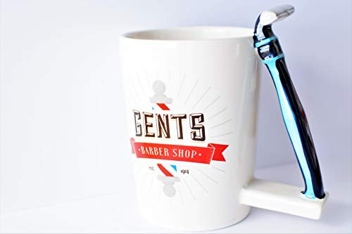 Puckator Tasse aus Keramik mit Griff in Form eines Rasierers