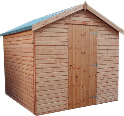 Pinelap 10x8 quality fully T&G wooden euro apex garden shed timber