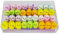36 Stück Ostern Chenille Küken Osterhut Dekoration Kuchen Dekoration, Polyester, mehrfarbig, 1.5INCH