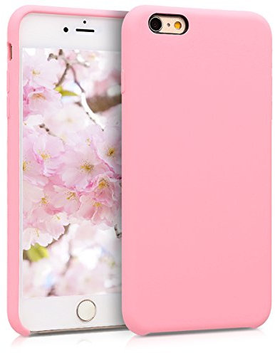 kwmobile Case Compatible with Apple iPhone 6 Plus / 6S Plus Case - TPU Silicone Phone Cover with Soft Finish - Light Pink