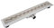 VBChome 80 cm Wave DECOR Bonde de douche siphon autonettoyant avec système anti-odeurs Tailles 60-90 cm Caniveau d'écoulement très plat pour salle de bain