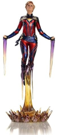 Iron Studios Captain Marvel BDS Art Scale 1/10 - Avengers: Endgame - Sammelfigur - Blau