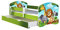 ACMA Kinderbett Jugendbett mit Einer Schublade und Matratze Grün mit Rausfallschutz Lattenrost II 140x70 160x80 180x80 (02 Animals, 180x80 + Bettkasten)