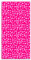 Agatha Ruiz de la Prada Tapis Vinyle Cuisine Salon - Différentes Tailles - (Impressions de Base Cercles Orange et Rose 40x80cm)
