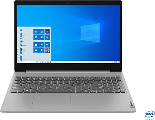 Lenovo IdeaPad 3 - Pantalla táctil HD de 15 pulgadas, Intel 10ª generación Dual-Core i5-1035G1 CPU, 12 GB DDR4 RAM, 256 GB PCI-e SSD, cámara web, WiFi 5, Bluetooth, Windows 10 S Platinum Gris