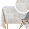 KP Home Abwischbare PVC Tischdecke, Rechteckig 300 x 140 cm, Wasserdichtes Wachstuch, Esstischdecke für Innen/Außenbereich, Beige und Grau in Portugiesischer Kacheloptik mit Fliesen-Muster
