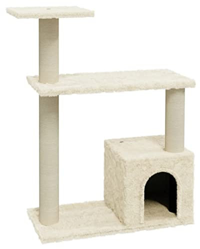 vidaXL Arbre à Chat avec Griffoirs en Sisal Crème 70 cm Grattoir Animaux
