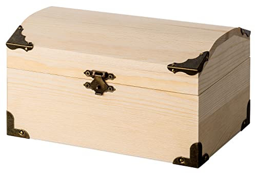 4youDesign Holzkiste mit Deckel – Kleine Kiste aus Holz | Geschenkidee für Hochzeit, Geldgeschenke, Erinnerungen & Dekoration | kreative Geschenkverpackung