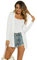 Ietaoo Cardigan Lungo Donna Elegante Manica Lunga Giacca Cardigan Casual Maglia Cappotto Leggero Aperto Davanti Cardigan per Estivo Primavera Bianco S
