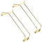 Dianoo Gold Wine Glass Holder, 27.5cm Single Row, 2 Pack