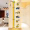 COVPAW® XXL Wandtattoo Wandaufkleber Messlatte Kinderzimmer Ingenieurwesen Kinder Höhe Wandsticker Maßband LKW Baustelle Wall Sticker Kind Geschenk Junge Mädchen Baby Babyzimmer (Engineering)