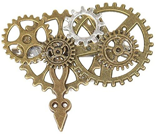 Ericetion Broche Gothic Steampunk Brooch - Bijoux De Badge D'épingle À Recharge Vintage pour Femmes Et Hommes - Parfait pour La Fête Costumée d'halloween