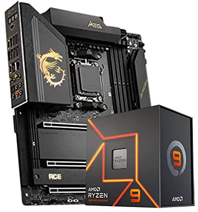 NGTEK AMD Ryzen 9 7900X 12-Core, 24-Thread Unlocked Desktop Processor Bundle With MSI MEG X670E ACE AM5 AMD