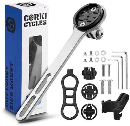 corki Cycles Titan-Vorbau-Headset-Oberkappen-Fahrradhalterung für Wahoo GM (Titan-Lenkerunterseitenhalterung)